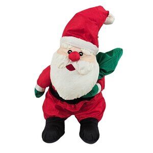 Vintage Santa Claus Plush Toy 12" James Alex Imported Polyester Christmas Decor